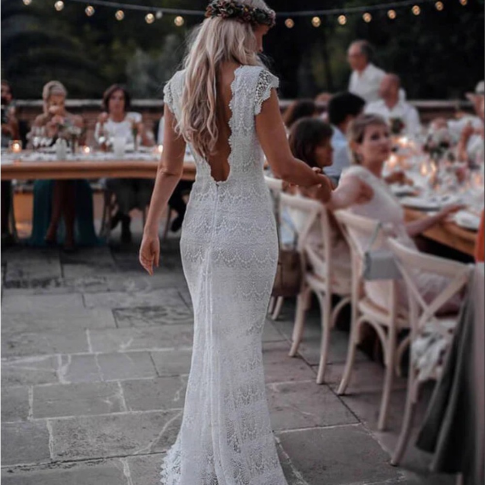 Custom made wedding dress, us size 4
